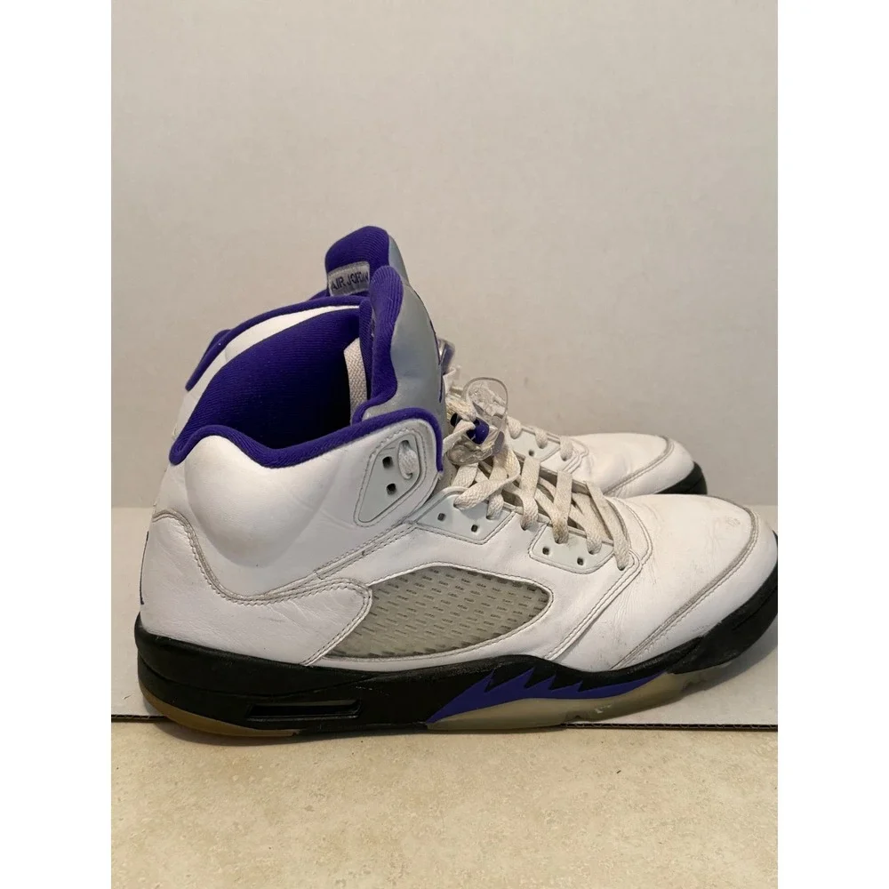 Air Jordan 5 Retro Concord White‎ Purple Black DD0587-141 Mens Size 13